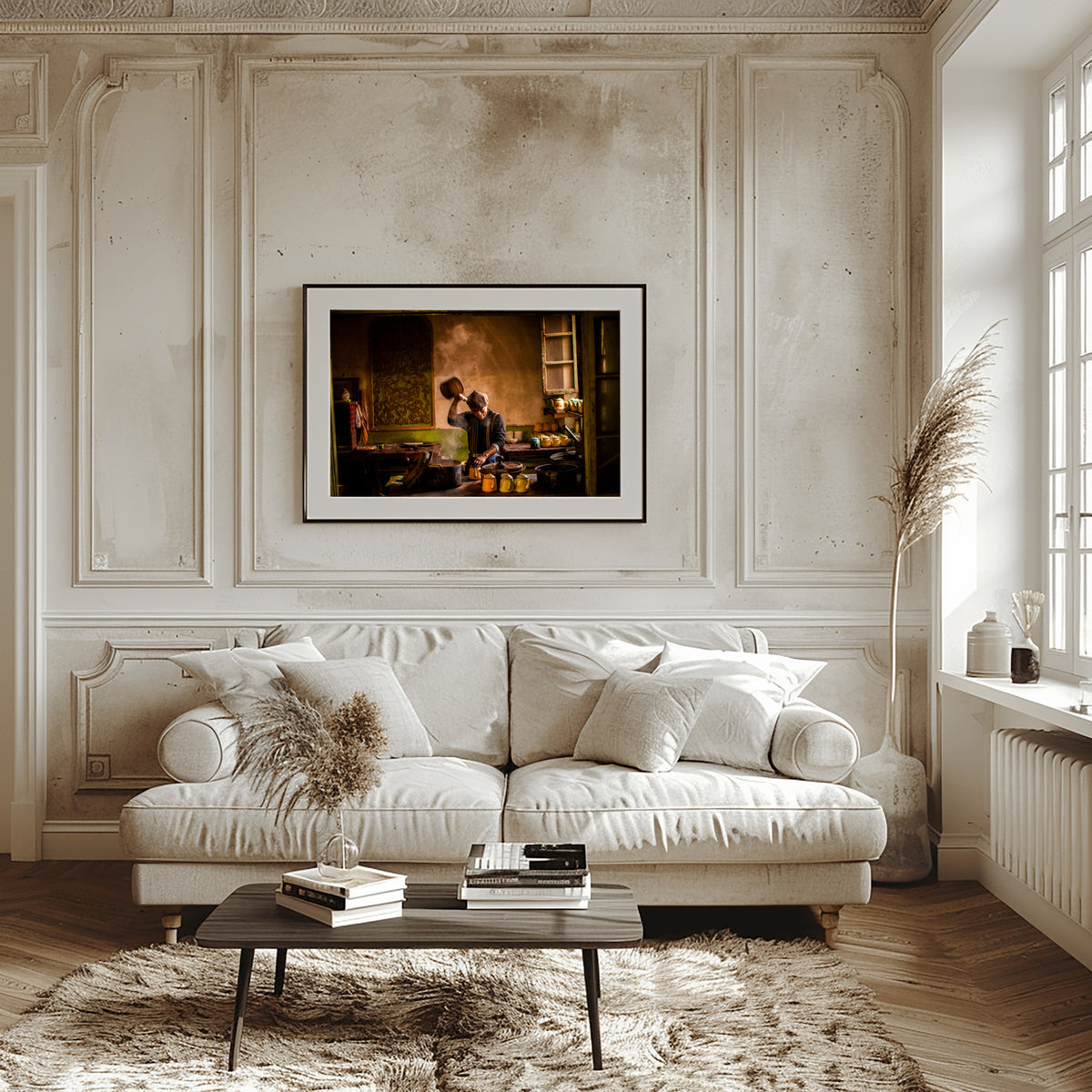 Uyghur Tea Shop (16 x 24") (Print 4 of 7)