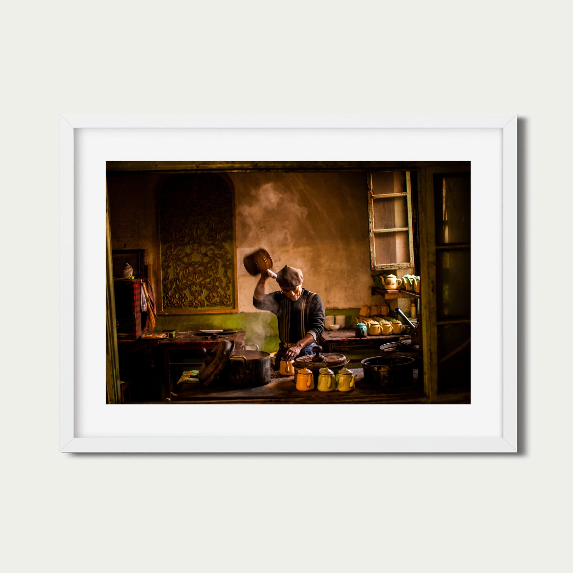Uyghur Tea Shop (16 x 24") (Print 4 of 7)