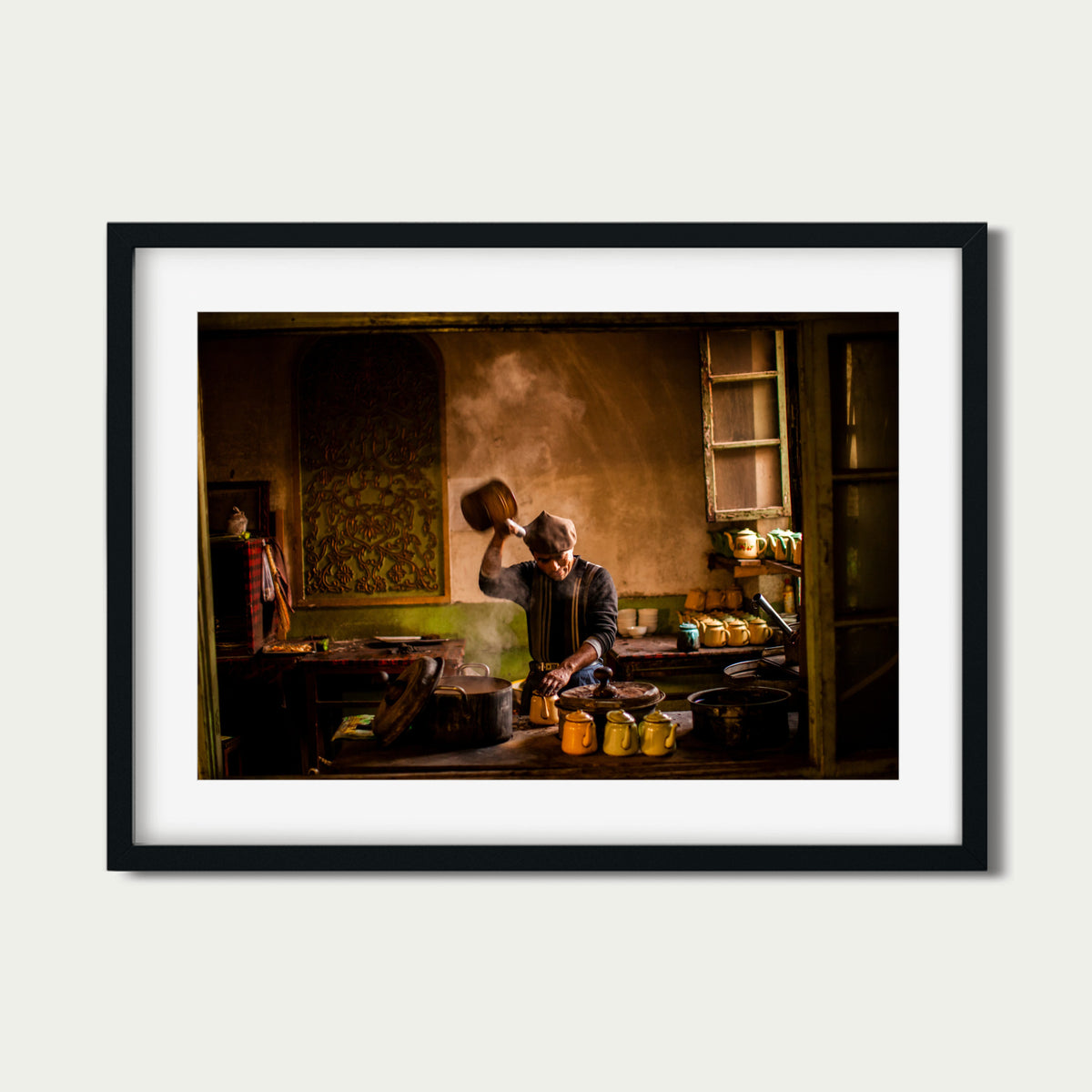 Uyghur Tea Shop (16 x 24") (Print 4 of 7)